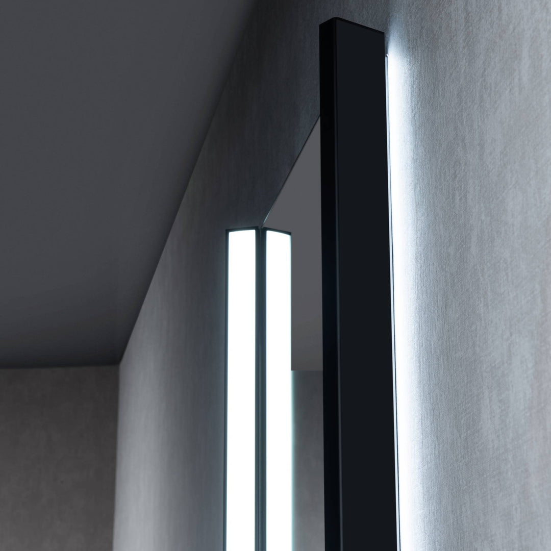 Binary LED Bathroom Mirror, Anti-Fog