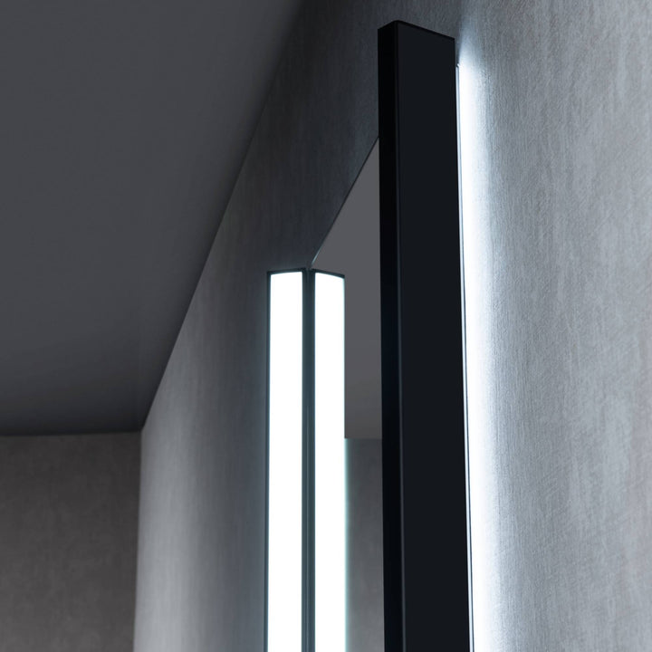 Binary LED Bathroom Mirror, Anti-Fog