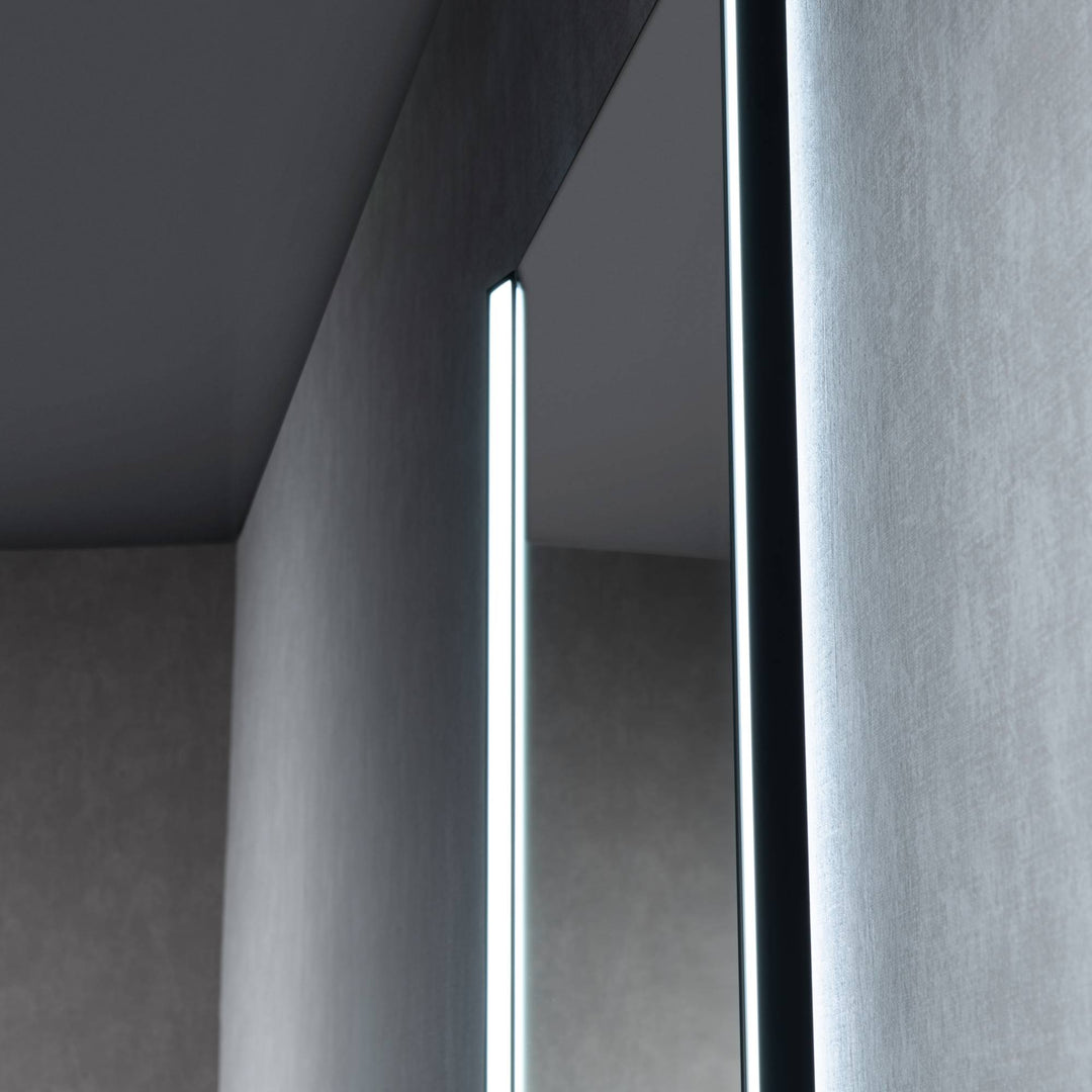Binary LED Bathroom Mirror, Anti-Fog
