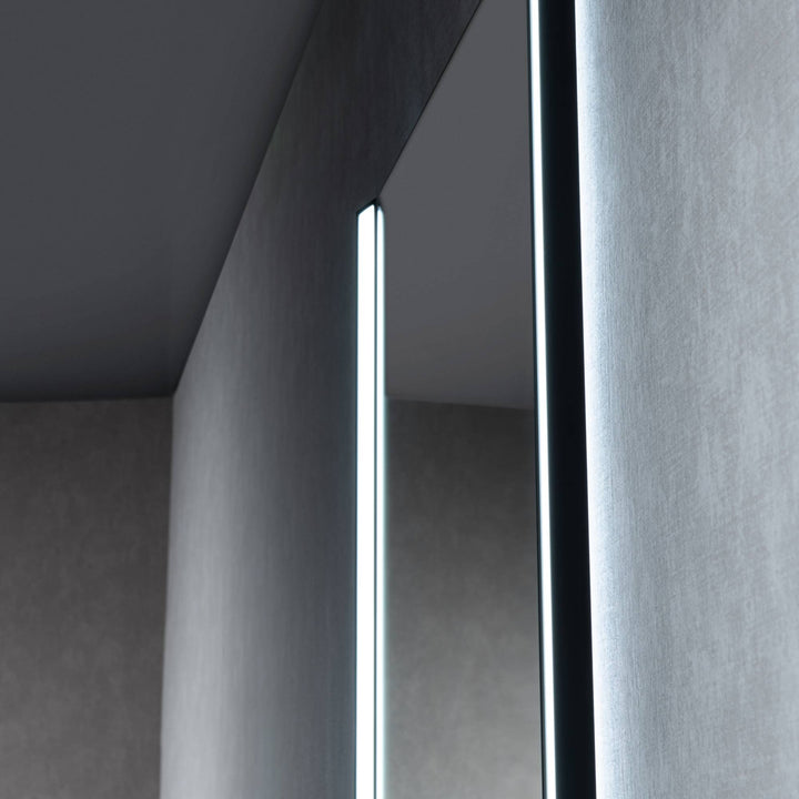 Binary LED Bathroom Mirror, Anti-Fog