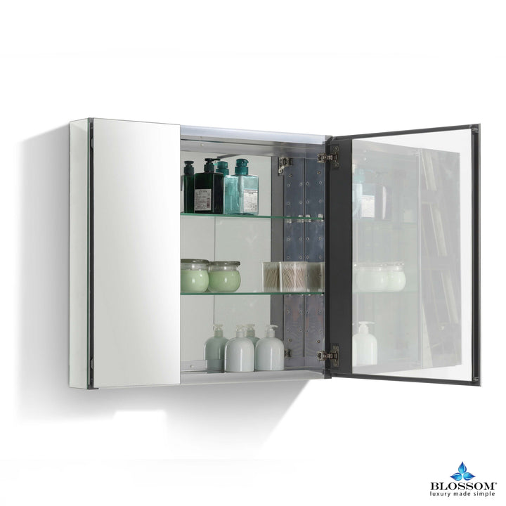 Aluminum Recessed or Surface-Mount Medicine Cabinet