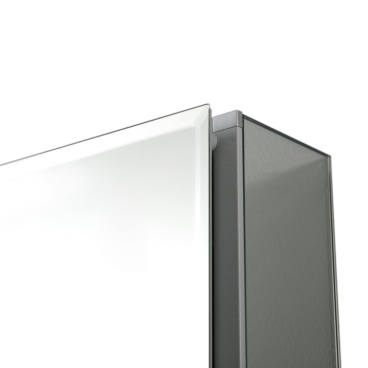 Bevel Recessed or Surface-Mount Aluminum Medicine Cabinet