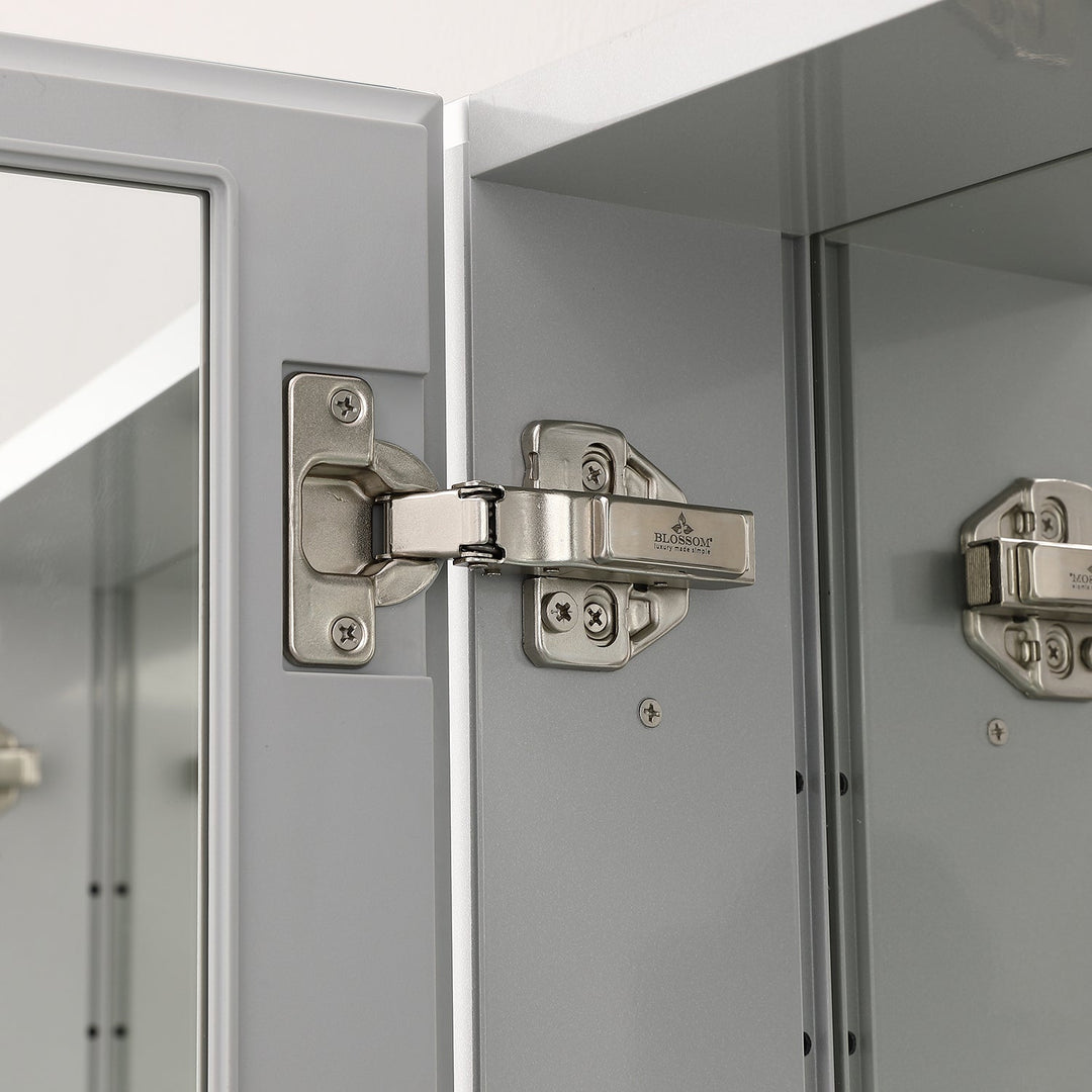 Bevel Recessed or Surface-Mount Aluminum Medicine Cabinet