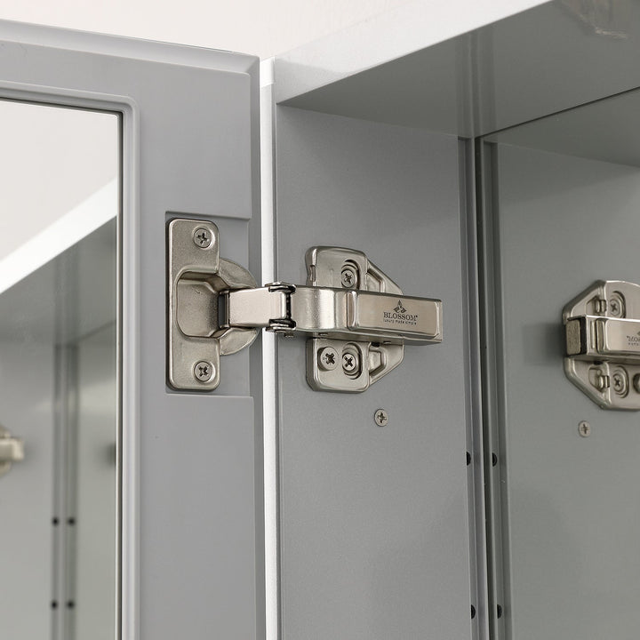 Bevel Recessed or Surface-Mount Aluminum Medicine Cabinet