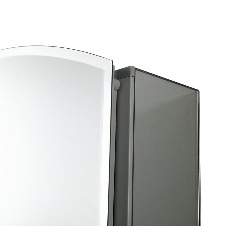 Bevel Recessed or Surface-Mount Aluminum Medicine Cabinet