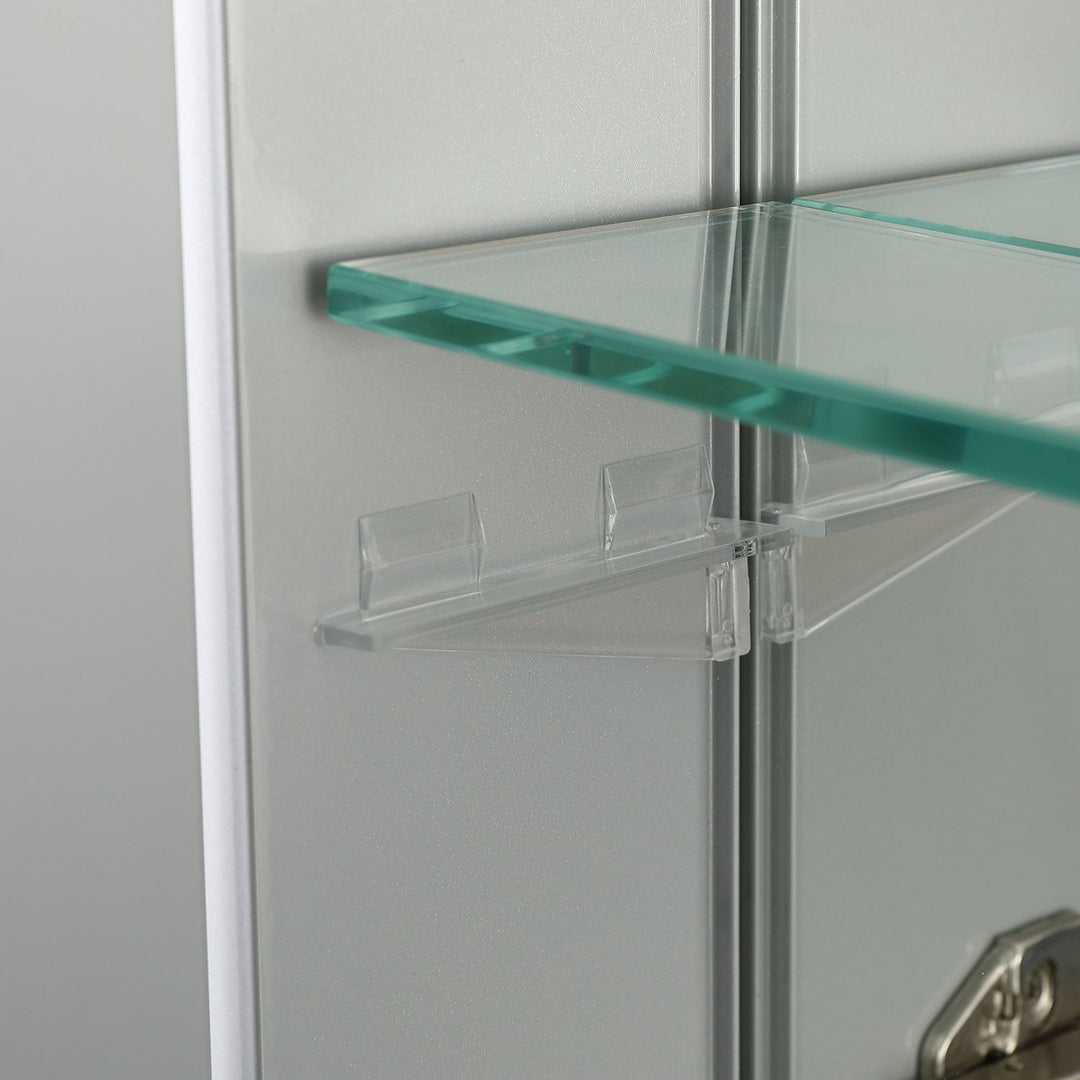 Bevel Recessed or Surface-Mount Aluminum Medicine Cabinet
