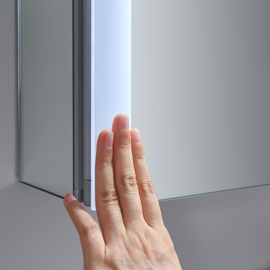 Pollux 20" Recessed or Surface-Mount LED Medicine Cabinet