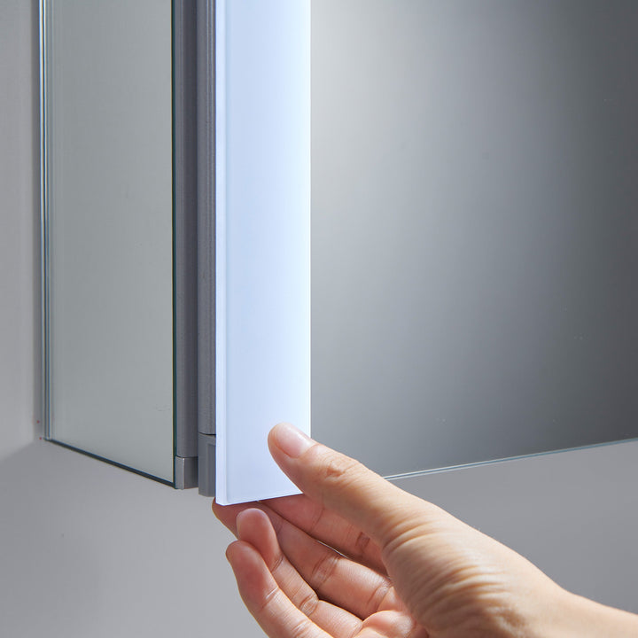 Pollux 20" Recessed or Surface-Mount LED Medicine Cabinet