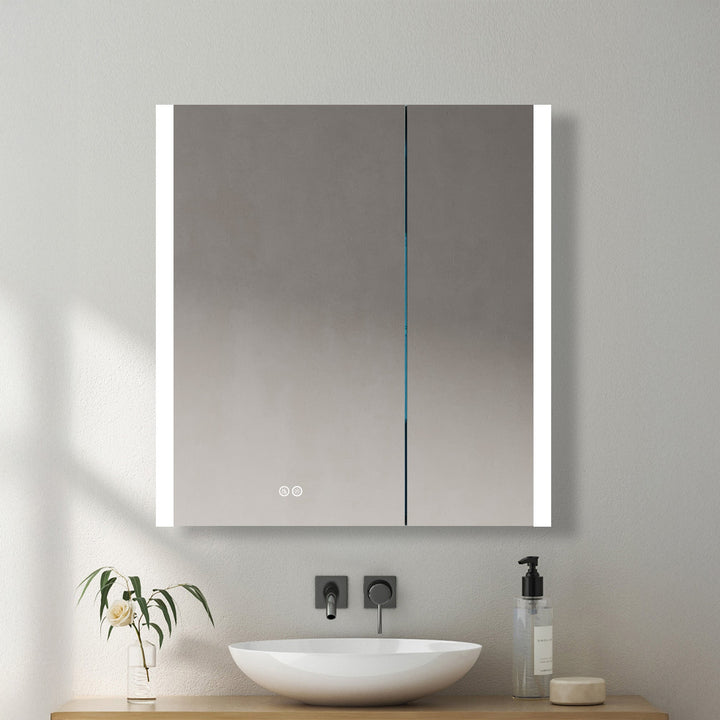 Pollux 20" Recessed or Surface-Mount LED Medicine Cabinet | ANVE Kitchen &amp; Bath