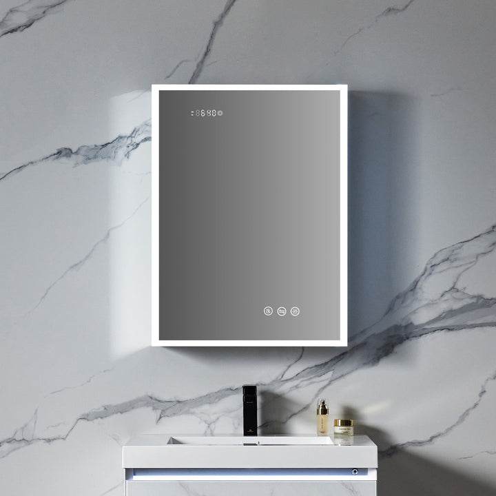 Sirius Recessed or Surface-Mount LED Medicine Cabinet