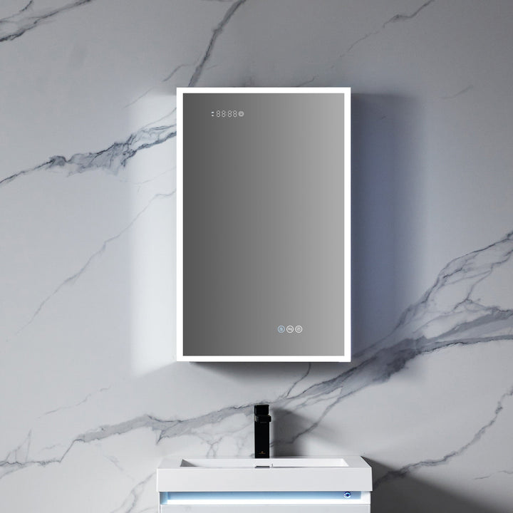 Sirius Recessed or Surface-Mount LED Medicine Cabinet