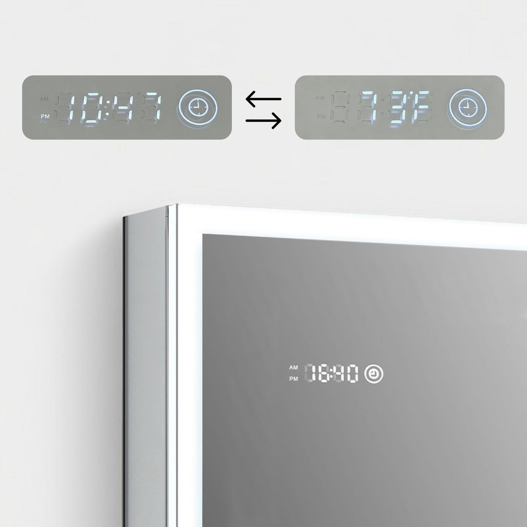 Sirius Recessed or Surface-Mount LED Medicine Cabinet