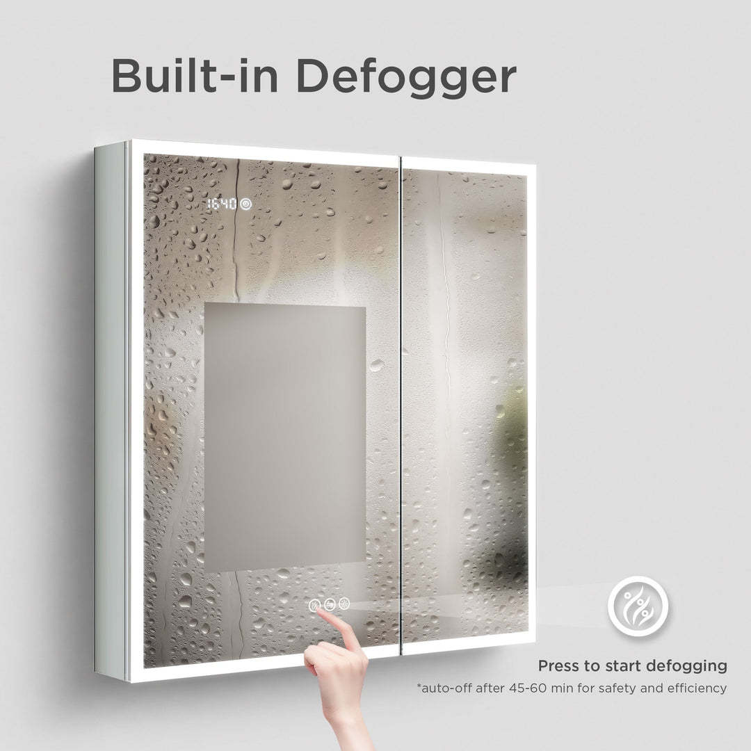 Sirius Recessed or Surface-Mount LED Medicine Cabinet