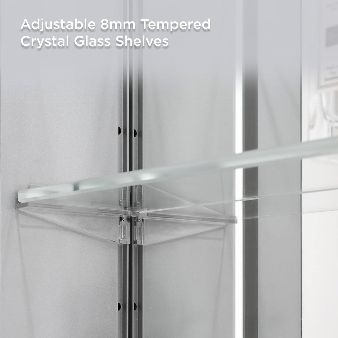 Sirius Recessed or Surface-Mount LED Medicine Cabinet