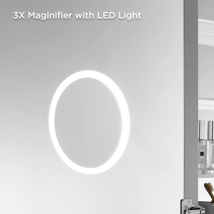Sirius Recessed or Surface-Mount LED Medicine Cabinet
