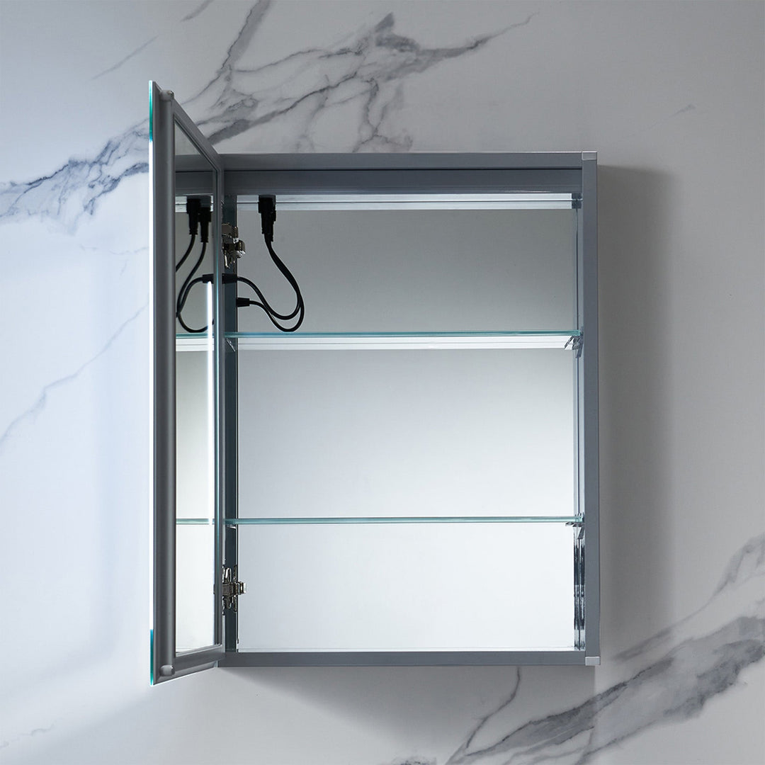 Rigel 20" Recessed or Surface-Mount LED Medicine Cabinet