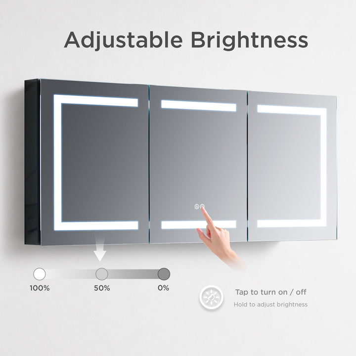 Rigel 20" Recessed or Surface-Mount LED Medicine Cabinet