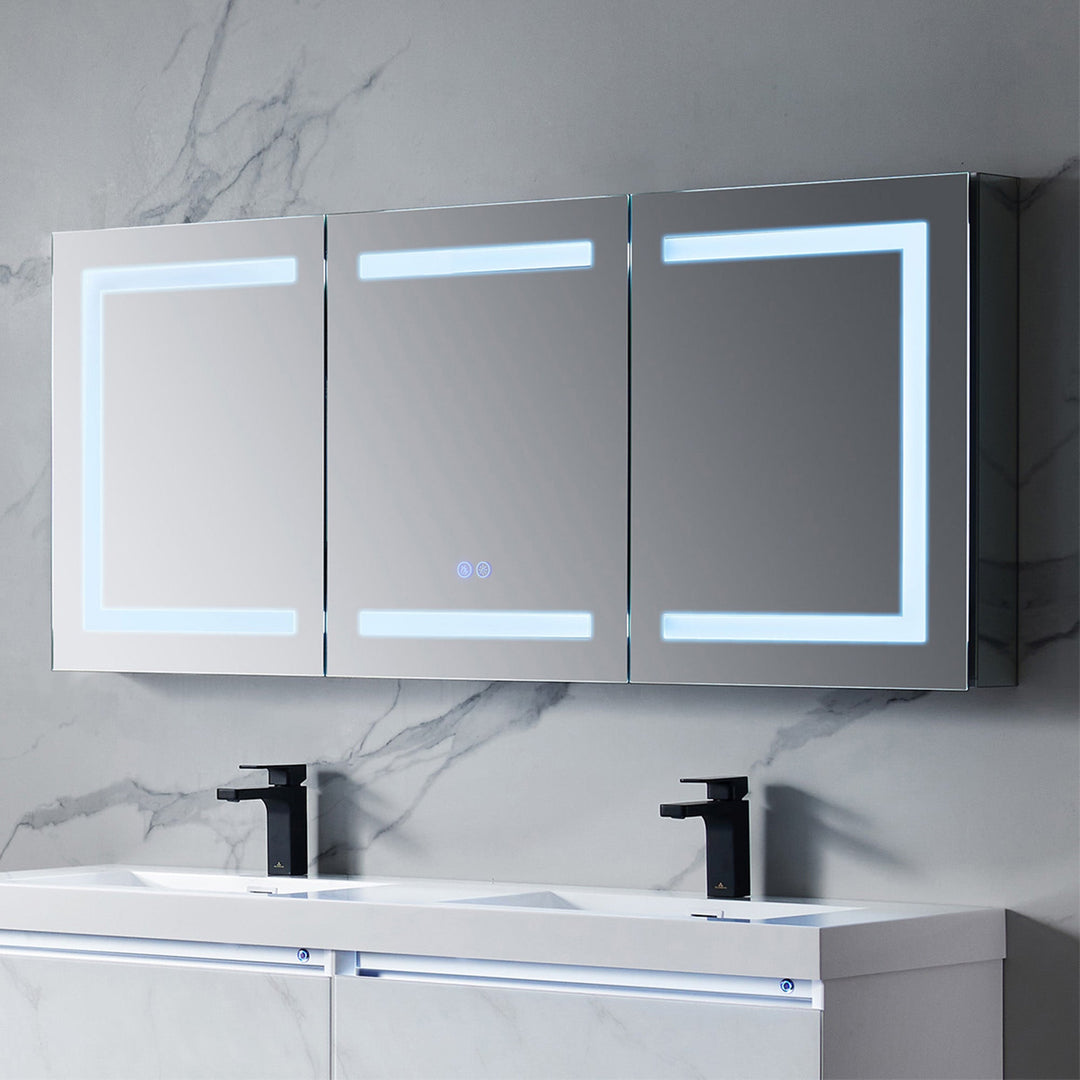 Rigel 20" Recessed or Surface-Mount LED Medicine Cabinet