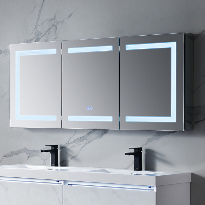 Rigel 20" Recessed or Surface-Mount LED Medicine Cabinet