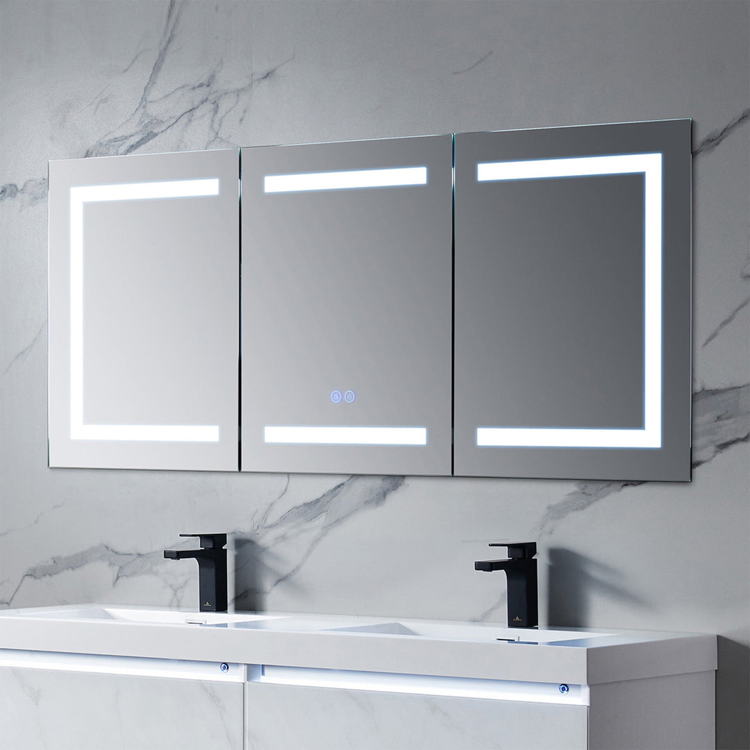 Rigel 20" Recessed or Surface-Mount LED Medicine Cabinet