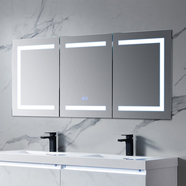 Rigel 20" Recessed or Surface-Mount LED Medicine Cabinet
