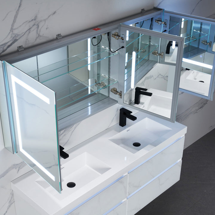 Rigel 20" Recessed or Surface-Mount LED Medicine Cabinet