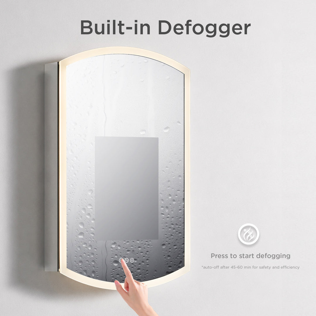 Castor Recessed or Surface-Mount LED Medicine Cabinet