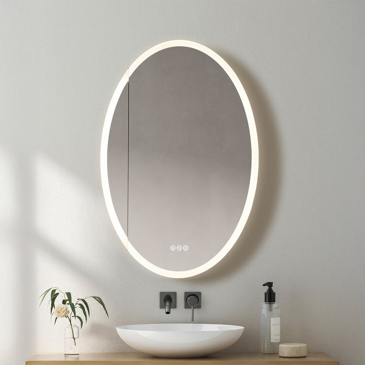 Spica 24" Recessed or Surface-Mount LED Medicine Cabinet | ANVE Kitchen &amp; Bath