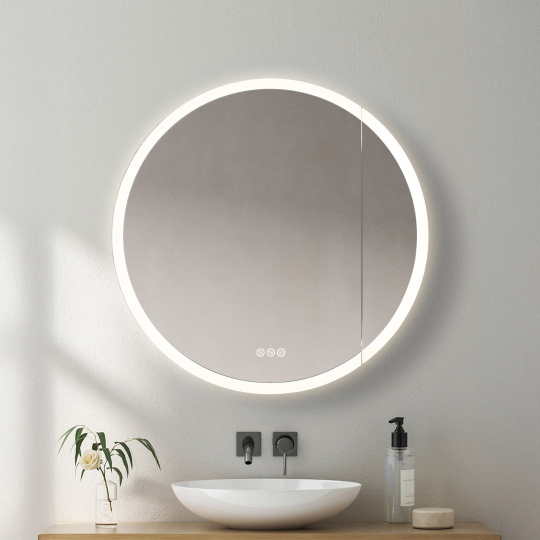 Regulus 32" Recessed or Surface-Mount LED Medicine Cabinet | ANVE Kitchen & Bath