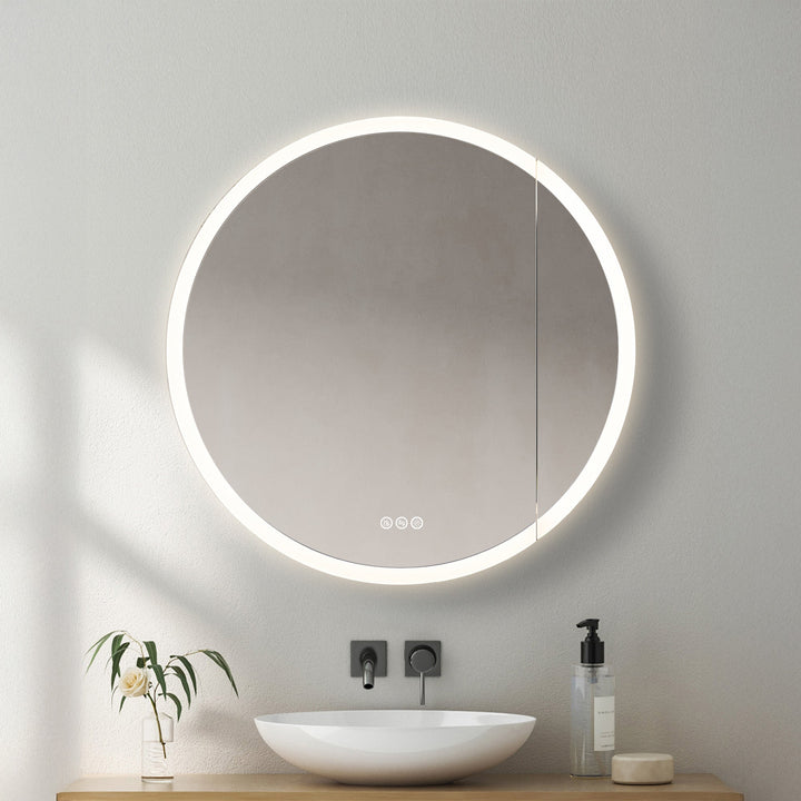Regulus 32" Recessed or Surface-Mount LED Medicine Cabinet | ANVE Kitchen &amp; Bath