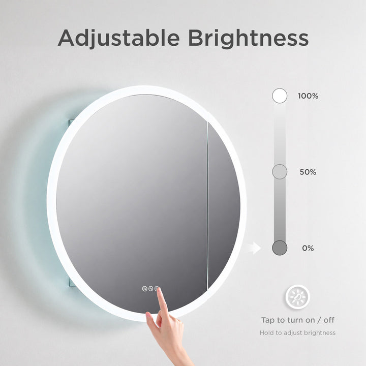 Regulus 32" Recessed or Surface-Mount LED Medicine Cabinet