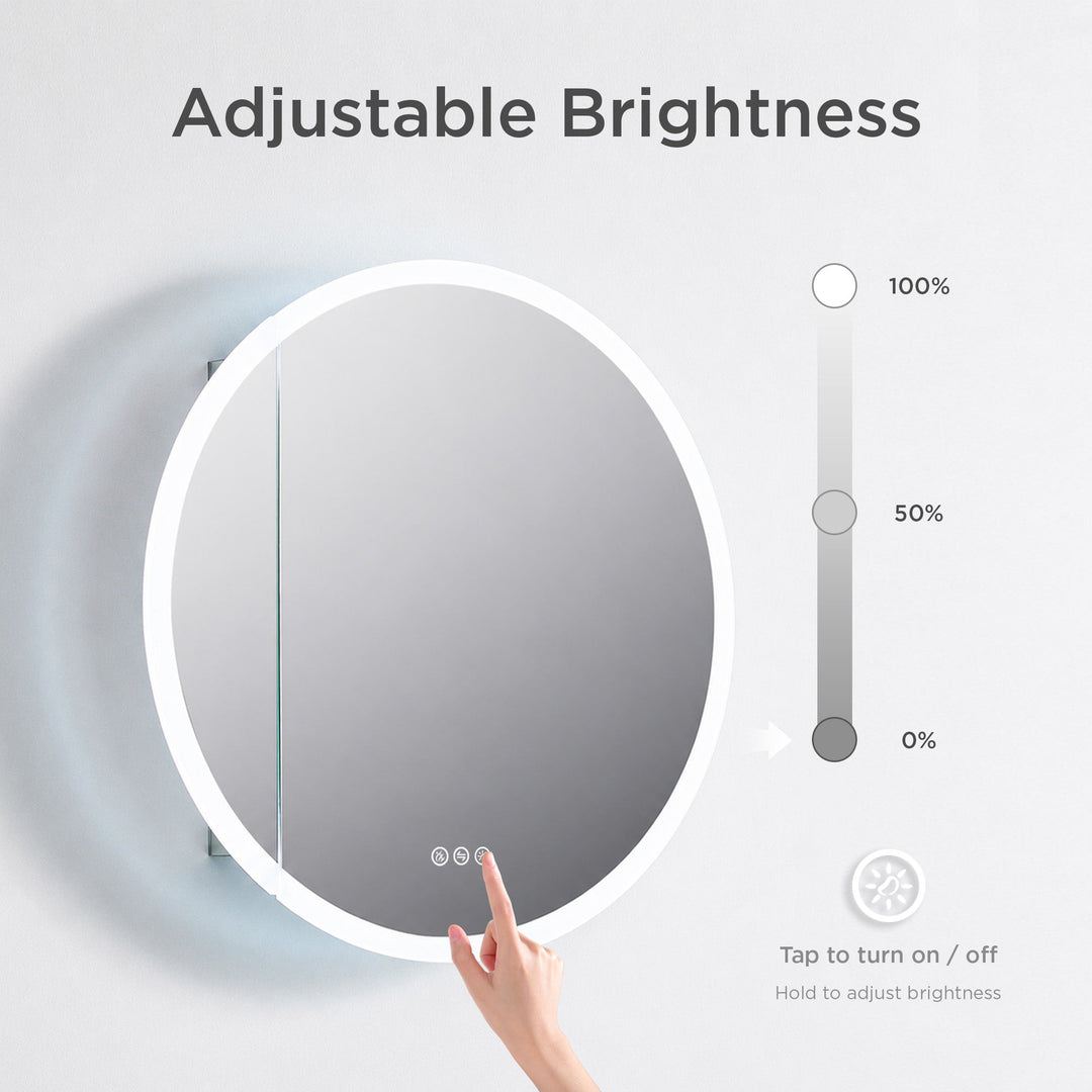 Regulus 32" Recessed or Surface-Mount LED Medicine Cabinet
