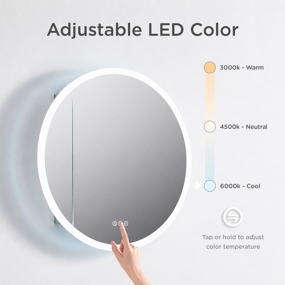 Regulus 32" Recessed or Surface-Mount LED Medicine Cabinet