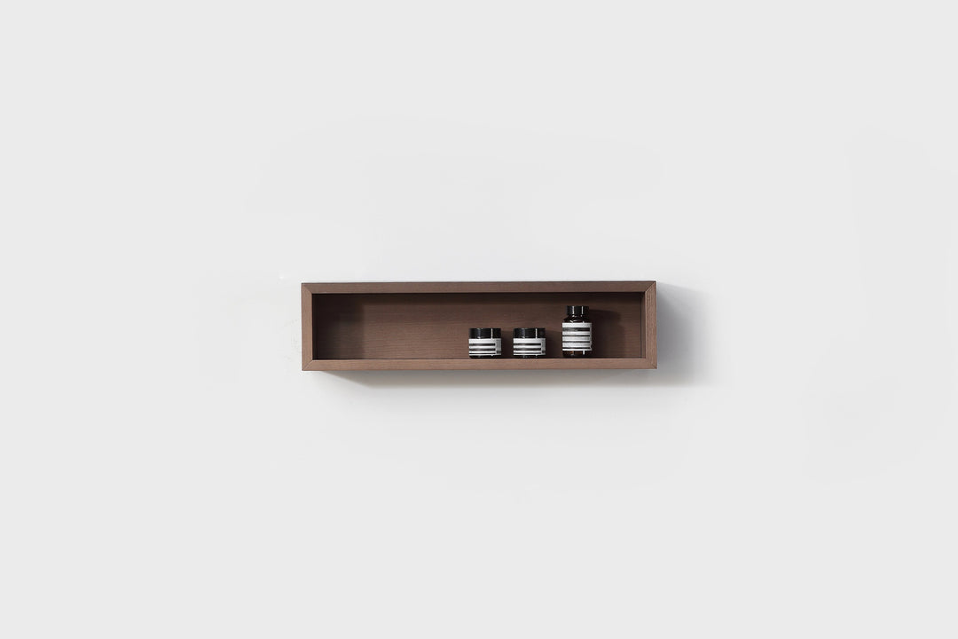 Bergen 24" Floating Open Shelf in Chestnut Oak