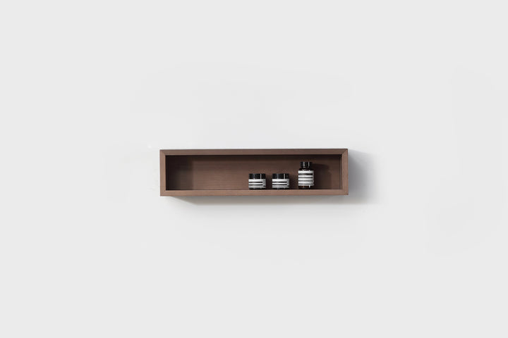 Bergen 24" Floating Open Shelf in Chestnut Oak