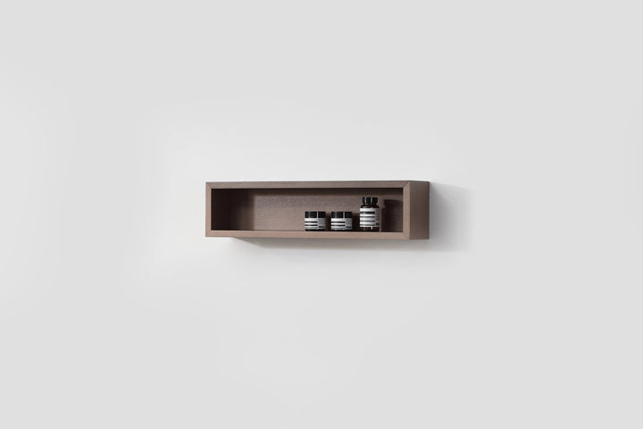 Bergen 24" Floating Open Shelf in Chestnut Oak