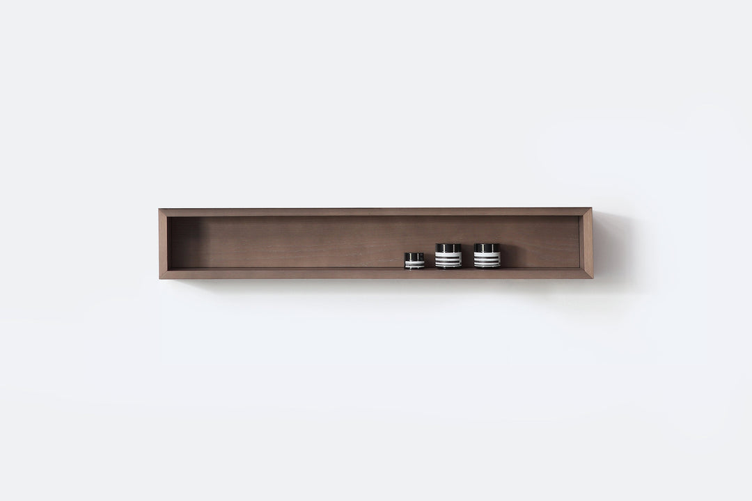 Bergen 36" Floating Open Shelf in Chestnut Oak