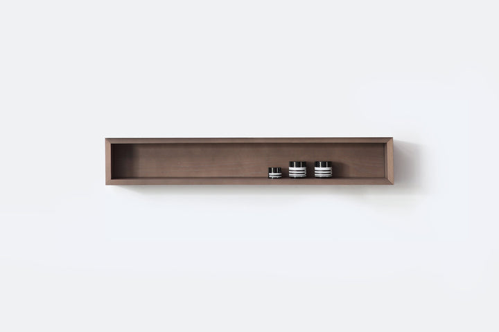 Bergen 36" Floating Open Shelf in Chestnut Oak