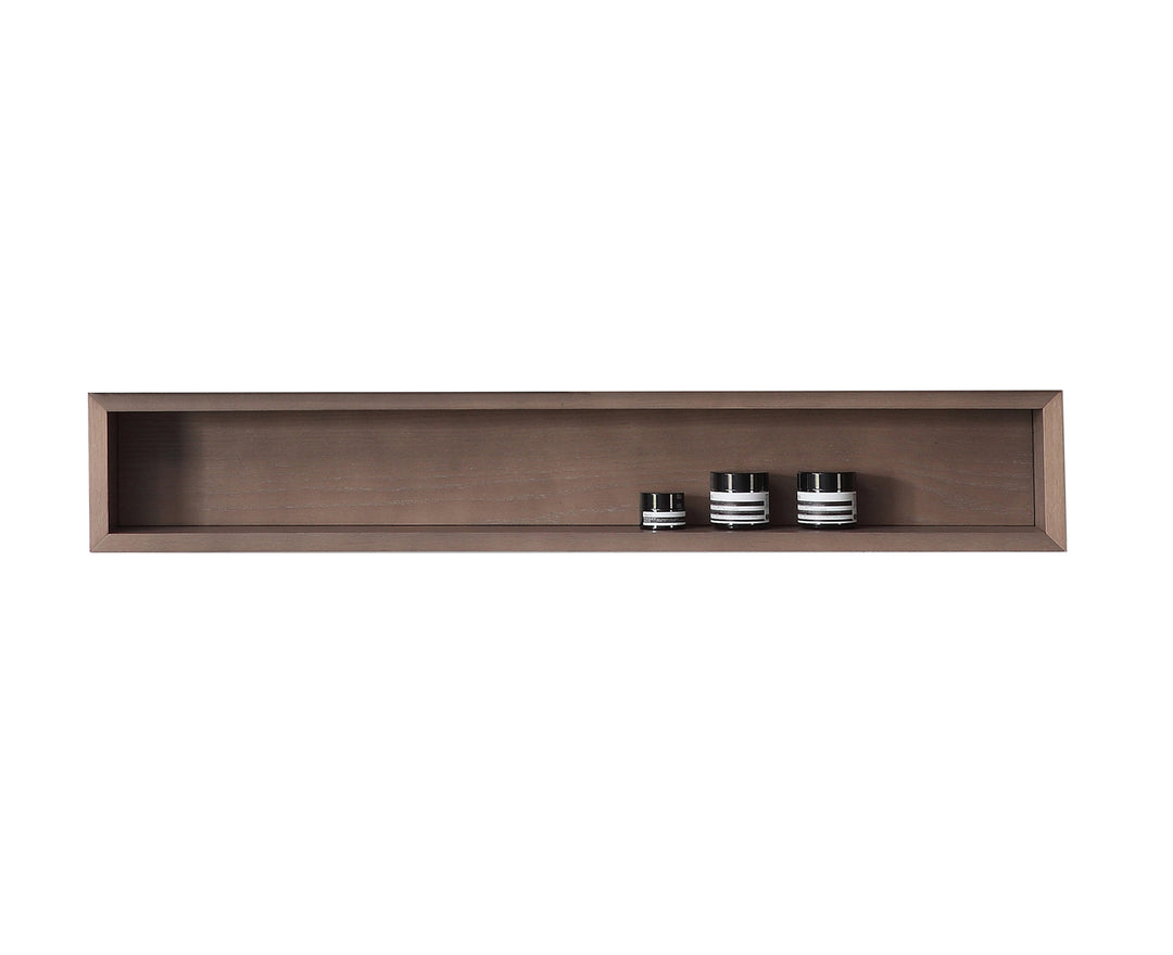 Bergen 36" Floating Open Shelf in Chestnut Oak | ANVE Kitchen & Bath