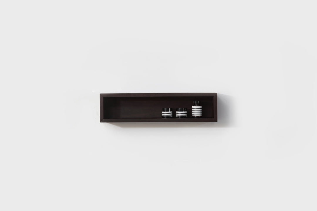 Bergen 24" Floating Open Shelf in Dark Walnut