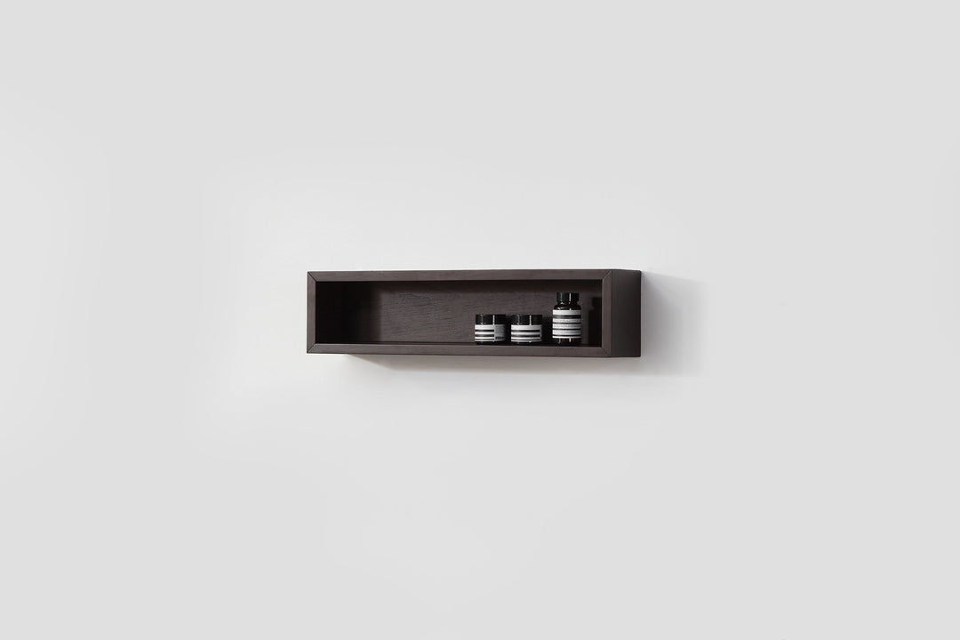 Bergen 24" Floating Open Shelf in Dark Walnut