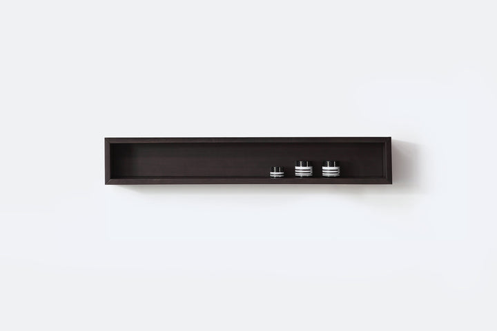 Bergen 36" Floating Open Shelf in Dark Walnut