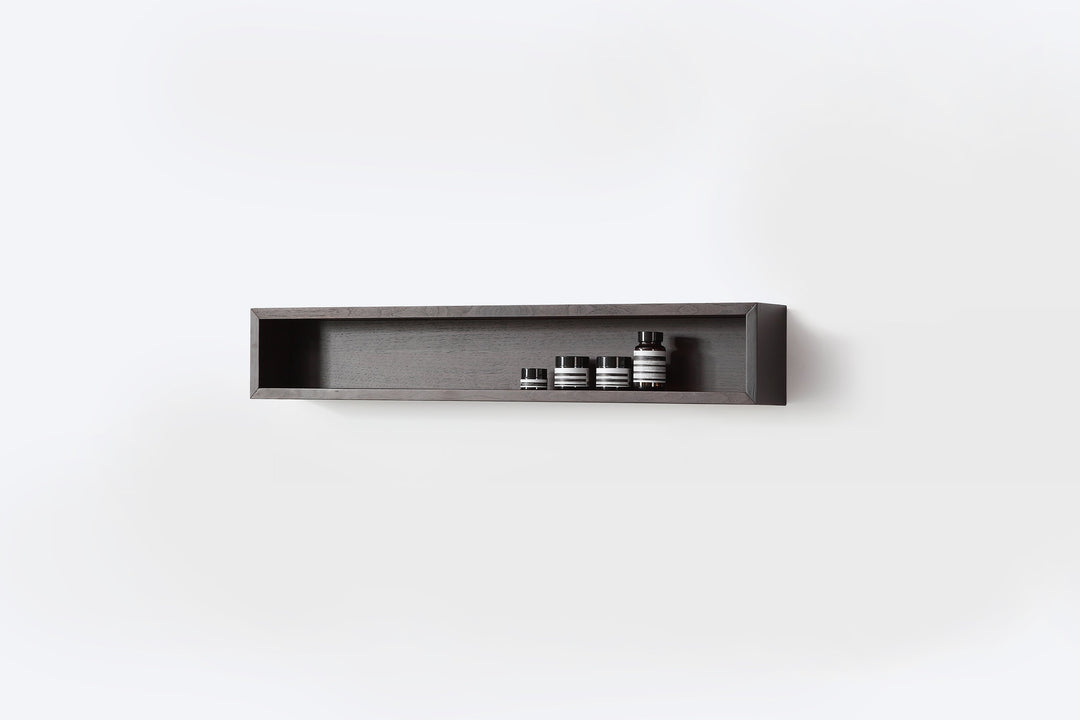 Bergen 36" Floating Open Shelf in Dark Walnut