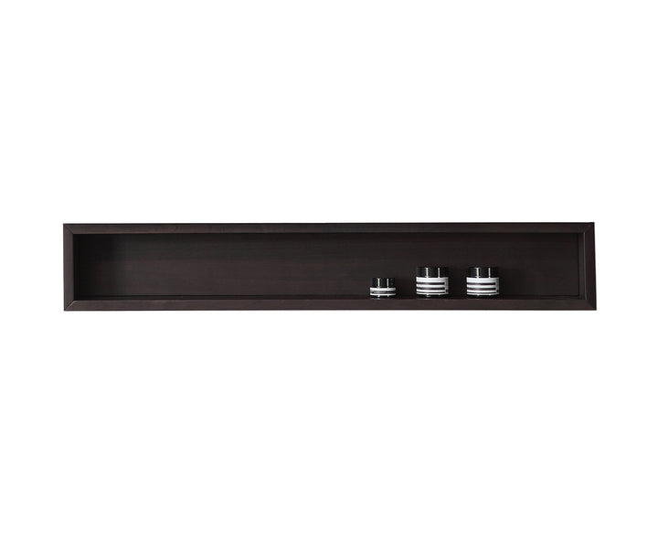 Bergen 36" Floating Open Shelf in Dark Walnut | ANVE Kitchen &amp; Bath