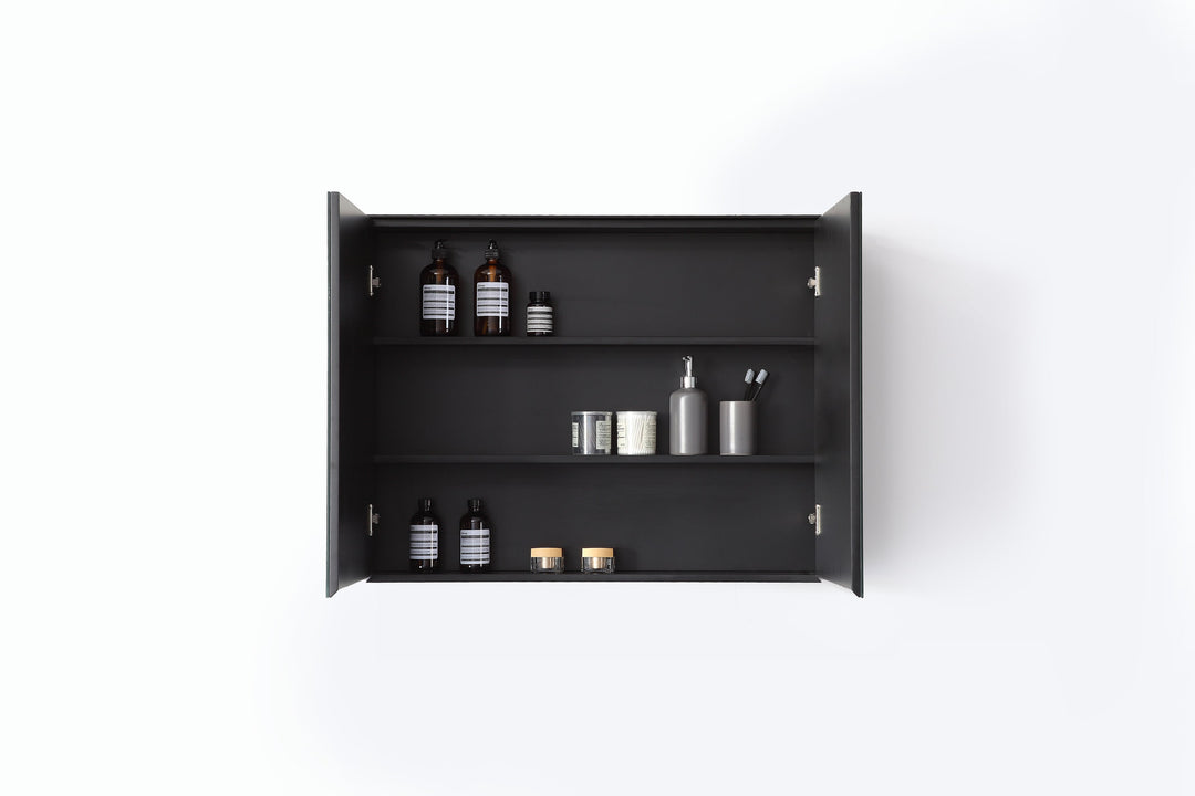 Bergen 36" Medicine Cabinet in Matte Black