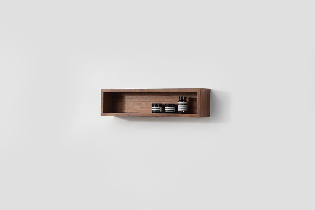 Bergen 24" Floating Open Shelf in Walnut