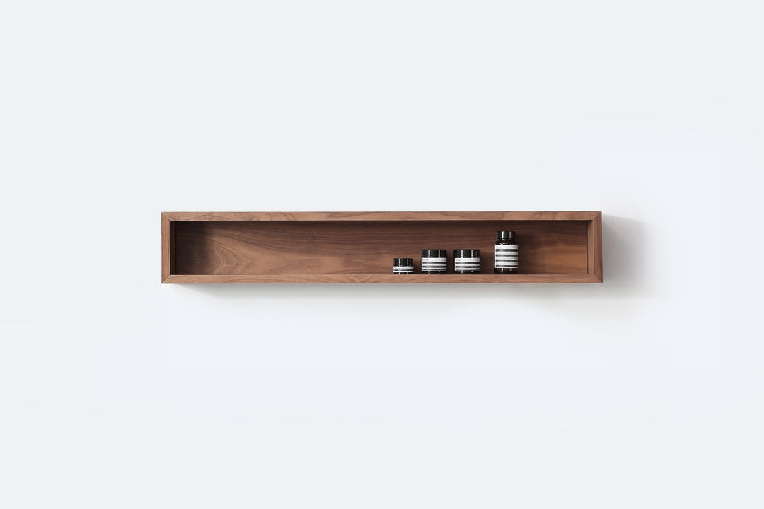 Bergen 36" Floating Open Shelf in Walnut