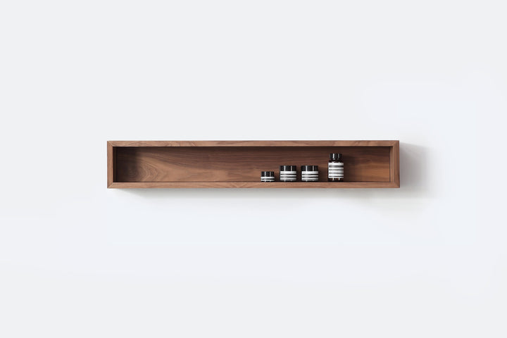Bergen 36" Floating Open Shelf in Walnut