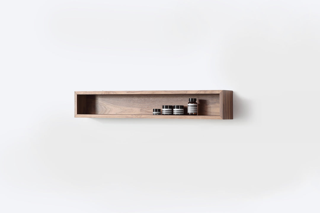Bergen 36" Floating Open Shelf in Walnut