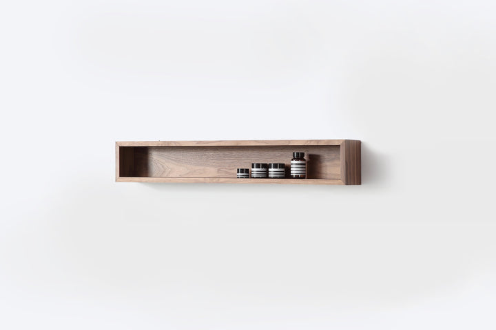 Bergen 36" Floating Open Shelf in Walnut